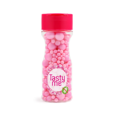 Sugar Pearls Sprinkles mix Light Pink 70g - glutenvrij